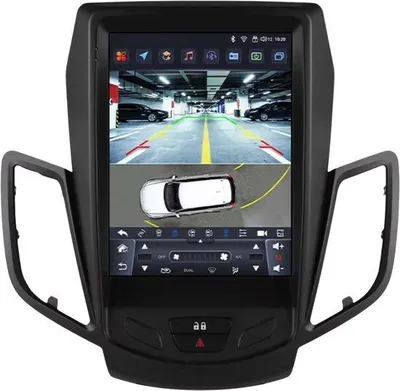 Obrázek produktu pro Autorádio s Bluetooth a kamerou – CarPlay – Pro Ford Fiesta (2009–2016) – Kompatibilní s Apple a Android – Stereo systém – Navigace – Automobilový navigační systém