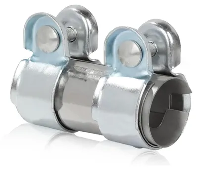 Imagen del producto de Abrazadera de escape doble, acero inoxidable, universal, 38 mm x 95 mm