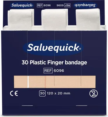 Produktbild von Salvequick Fingerverband wasserfest, 120 x 20 mm | Packung (30 Stück)