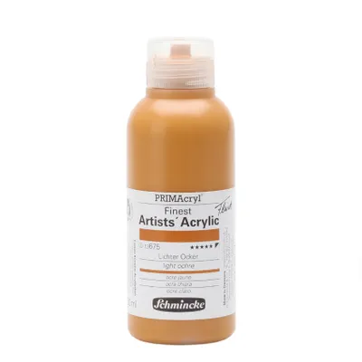 Produktbild von Schmincke 250ml PRIMAcryl Lichter Ocker Acryl 13 675 027 fluid