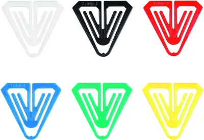 Produktbild von Büroklammern Plastiklips Butterfly 50mm VE=1000 Stück Grundfarben sortiert