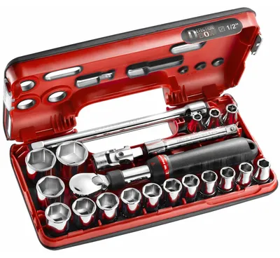 Produktbild von Facom Steckschluessel-Set 1/2Z D-Box, 21-tlg