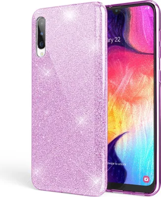Immagine prodotto di NALIA scintillante custodia per cellulare per Samsung Galaxy A50, diamante protettivo custodia per cellulare scintillante viola