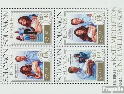 Produktbild von Briefmarken Salomoninseln 2013 Mi 2287-2290 Kleinbogen (kompl. Ausg.) postfrisch Prinz Georg