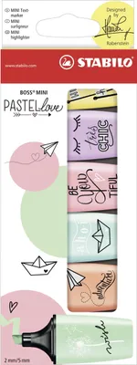 Zdjęcie produktu dla STABILO Pastell Mini, Wielobarwny, Wielobarwny, 6 kol., 2 mm, 5 mm, Wielo