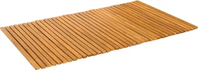 Zdjęcie produktu dla vidaXL Dywanik łazienkowy, brązowy, 100 x 60 cm, z litego drewna akacjowego