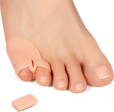 Produktbild von Sumiwish Pinky Toe Separatoren, 8 Packungen Gel-Zehenschutz für überlappende Zehen, gekräuselte Pinky Toes, kleine Zehenseparatoren für Reibung, Blister-ABNEHMBARE MITTLERE BAFFLE
