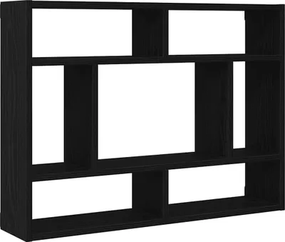 Obrázek produktu pro vidaXL Nástěnná police černý dub 75 x 16 x 55 cm materiál na bázi dřeva