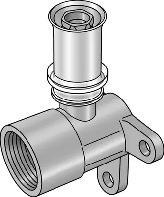 Produktbild von KE Kelit KMW480, KELOX-ULTRAX-W, Wandscheibe, 90°, mit IG 16x1/2", 1 Stk.