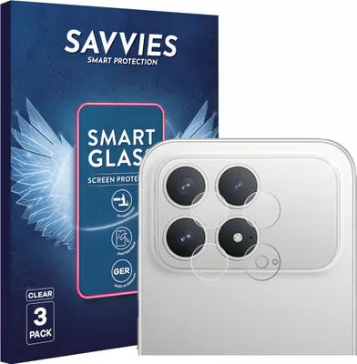 Produktbild von 3x Savvies Schutzglas Folie für Xiaomi Poco F8 Pro (NUR Kameraschutz) 9H Panzer Schutzfolie Glas Displayschutz klar transparent