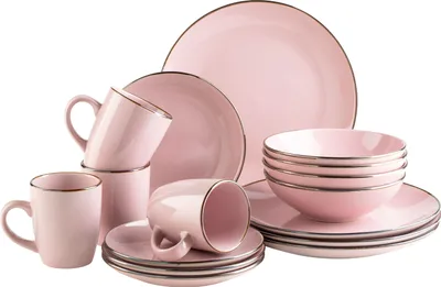 Produktbild von Kombiservice, Steinzeug Kombiservice, Steinzeug METALLIC RIM Mäser
