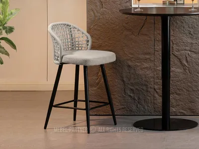 Produktbild von SILVANA Barhocker – Beige/Schwarz
