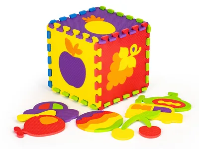 Obrázek produktu pro ECOTOYS ECOEVA003 Pěnová vzdělávací podložka, puzzle, 148×119 cm, 20 ks