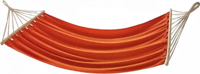 Zdjęcie produktu dla Hamak ogrodowy 1 osobowy 200x100cm z drążkiem pomarańczowy 584008