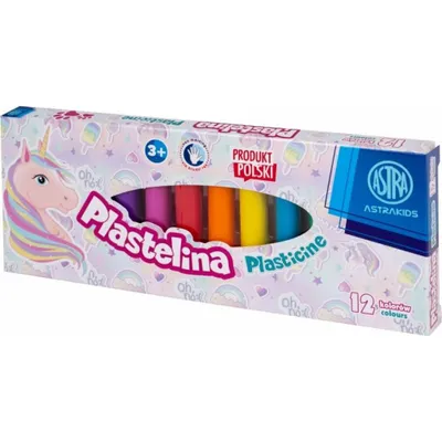 Produktbild von Knetmasse 12 Farben Einhorn Astra