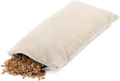 Produktbild von Bio-Dinkelspelzkissen 20x40cm mit Reißverschluss in rohweiß