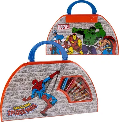 Image de Set de papeterie Marvel 50 pièces rouge