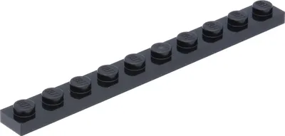 Produktbild von Lego® 1x10 Platten 4477 - 250 Stück Schwarz