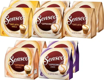Produktbild von SENSEO Pads Milk Range Vielfaltspaket 5 Sorten Creamy Collection 80 Getränke
