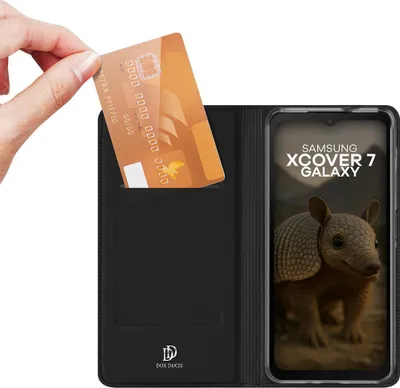 Produktbild von Handyhülle mit Klappe für Galaxy XCover 7, Dux Ducis Skin Pro, Schwarz