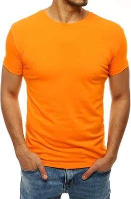Productafbeelding van Dstreet Heren T-shirt met korte mouwen, model Ethemenia, lichtoranje, maat XL