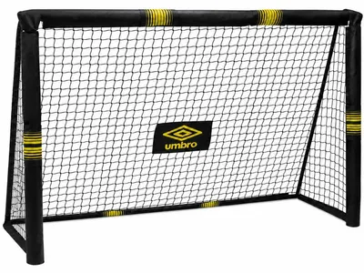 Produktbild von Umbro Fußballtor - Fussballtor 180 x 120 x 60 cm - fußball Tor - Fussballtore für Garten Kinder und Erwachsene - Fussball Trainingszubehör für Innen und Außen - Metall - Schwarz/Gelb
