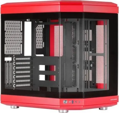 Zdjęcie produktu dla Mars Gaming MC-3T, Midi Tower, PC, Czerwony, ATX, micro ATX, Mini-ITX, Gaming, 18,5 cm