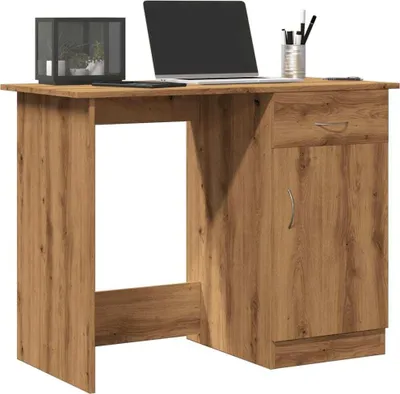 Produktbild von Maison Exclusive - Schreibtisch Artisan-Eiche 100x50x76 cm Holzwerkstoff