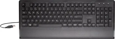 Produktbild von ViVanco™IT-KB USB M, Volle Größe (100%), Kabelgebunden, USB, QWERTZ, Schwarz