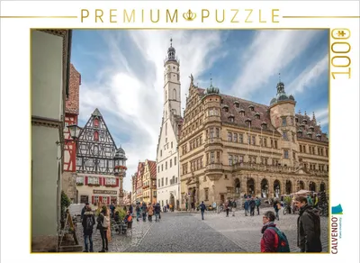 Produktbild von CALVENDO Puzzle Rathausturm | 1000 Teile Lege-Größe 64x48cm Foto-Puzzle für glückliche Stunden