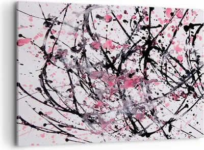 Produktbild von Bild auf Leinwand - Leinwandbild - Abstraktion modern - 120x80cm - Wand Bild - Wanddeko - Leinwanddruck - Bilder - Kunstdruck - Wanddekoration - Leinwand bilder - Wandkunst - AA120x80-3891