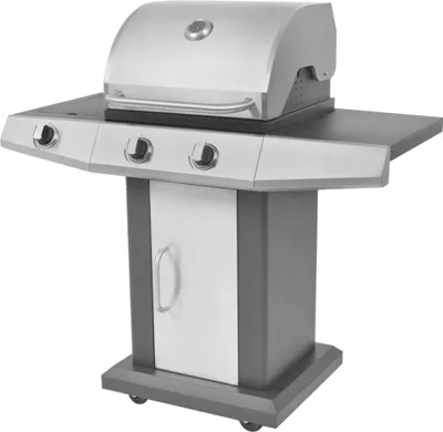 Produktbild von Gasgrill 2+1 Flammen Schwarz und Silbern
