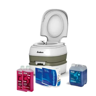 Produktbild von Enders Deluxe Rinse Blue 5 L + 2x Toilettenpapier Set Campingzubehör Toilette XL