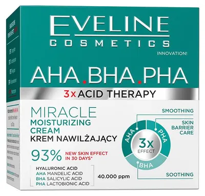 Image de Eveline Cosmetics 3 X Acid Therapy – crème visage, hydratant, apaisant