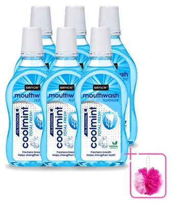Produktbild von 6 x Sence Fresh Coolmint Mundspülung - 500 ml - Sparpackung - 6 Stücke