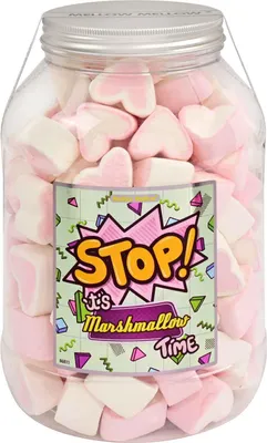 Produktbild von Herzen Marshmallows 500g Retrodose Mellow Mellow Vanille-Erdbeer