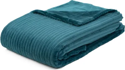 Produktbild von Gözze - Kuschelweiche Wohndecke in Cord Optik, 1620g/Stück, 150 x 200 cm Petrol