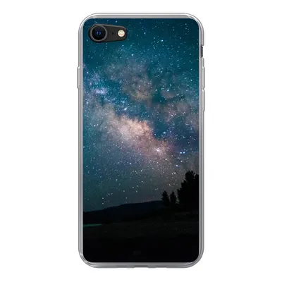 Produktbild von MuchoWow® Handyhülle Schutzhülle Hülle für iPhone 8 Sterne - Planeten - Galaxie - Jungen - Mädchen - Kinder Silikon Softcase Handy Hülle - Schutzhaube