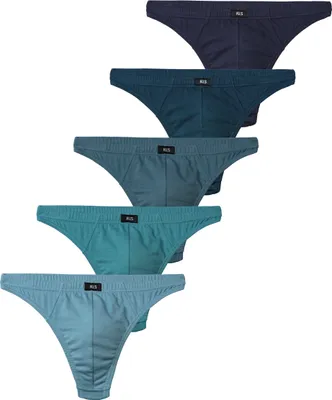 Produktbild von H.I.S. String 5 er-Pack blau, hellblau, navy, petrol, dunkelpetrol Größe 6 (L)