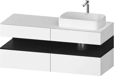 Produktbild von DURAVIT QA4766016180010 QTG KWTU WH Ek. 1400x550x600 Wß Mt. H