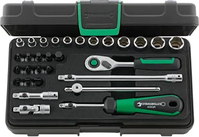 Immagine prodotto di Set di chiavi a bussola Stahlwille 40/24/6QR 1/4" quadrato 96011182