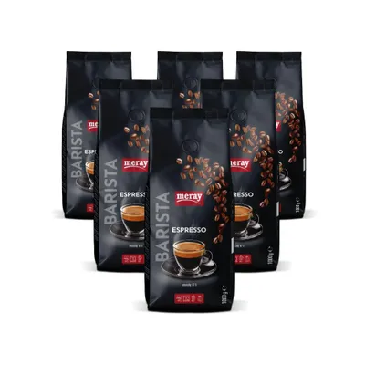 Immagine prodotto di Caffè in grani Meray Espresso 1000 g – Intensità 8/10 – Confezione da 6