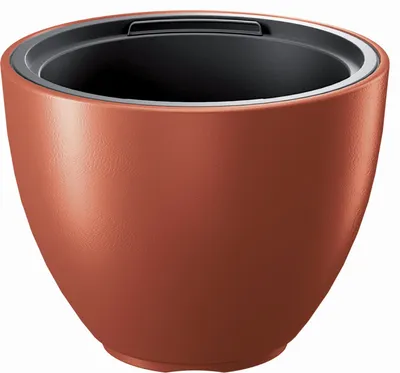 Image de Jardinière élégante avec surface lisse et base conique surélevée - Disponible en plusieurs couleurs