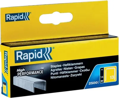 Obrázok produktu pre Rapid 11850525, Balík svoriek, 1,4 cm, Označovanie, 2500 svoriek, Kovová, Rapid (značka)