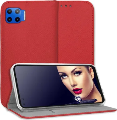 Produktbild von Bookstyle Schutzhülle Klapphülle Schutztasche Etui Cover für Motorola Moto G 5G Plus (6.7'') - Rot