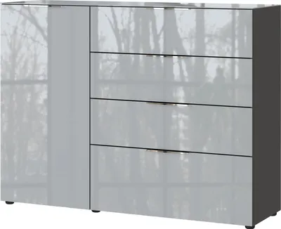 Produktbild von Sideboard HARPER GUNJUR BHT 134x102x42 cm grau Kommode Bürokommode Anrichte
