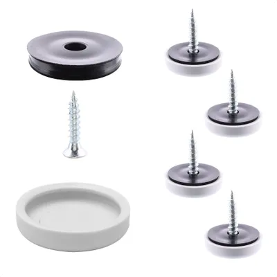 Produktbild von WAGNER QuickClick® Kunststoffgleiter HYPER - zum Schrauben, je 4x Basis & Schraube & Einsatz Ø 17 mm, DE Ware - 15809300