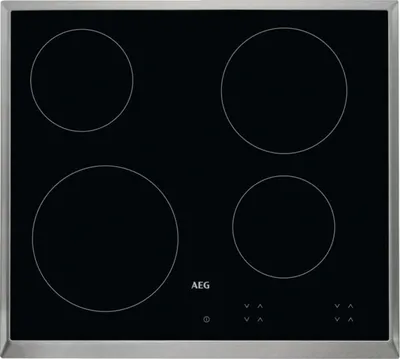 Produktbild von AEG - HK624000XB - Einbau-Glaskeramik-Kochfeld - Edelstahl - 60 cm