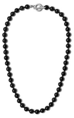 Productafbeelding van Handgeknoopte Kristallen Hanger voor Mannen met Obsidiaan en Andere Edelstenen