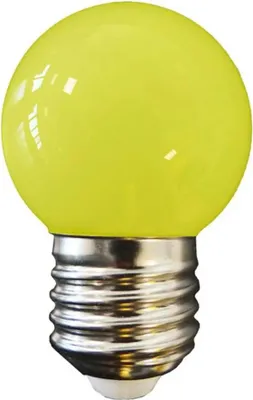 Immagine prodotto di Edm E27 1,5w 80 lumen lampada sferica a led giallo giallo taglia unica